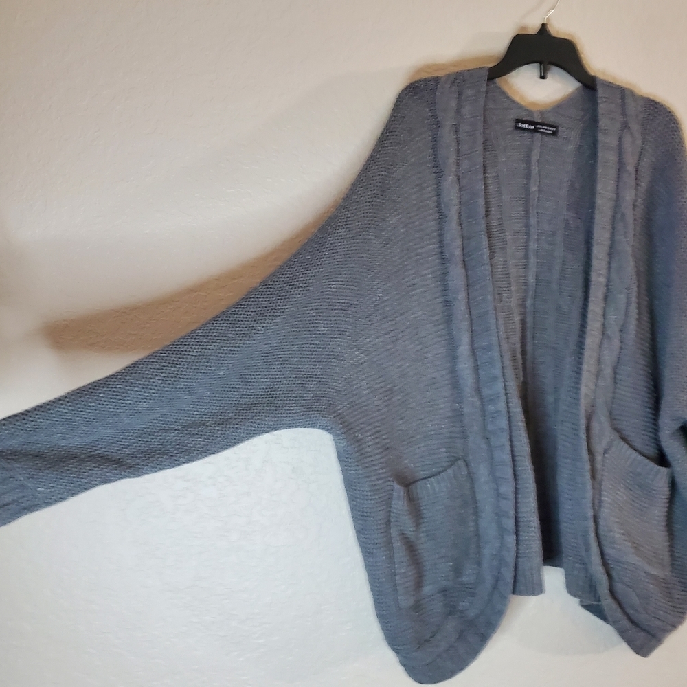 SHEIN LUNE Double Pocket Batwing Sleeve Cardigan Size L - Picture 9 of 12